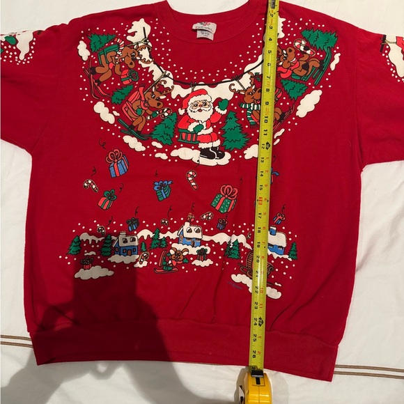 Vintage Christmas Sweatshirt Size Large Excellent Condition - Picture 10 of 10